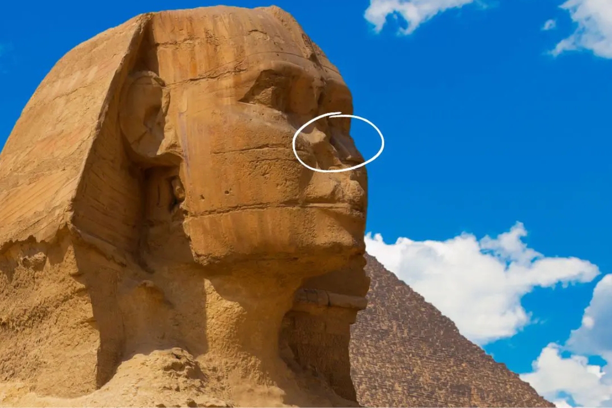 what happened to the sphinx nose in egypt